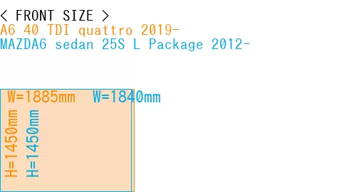 #A6 40 TDI quattro 2019- + MAZDA6 sedan 25S 
L Package 2012-
